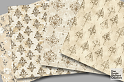 Beige Distressed Cottagecore, a Pattern Graphic by Fine Purple Elephant (Thumbnail 4 of 5)