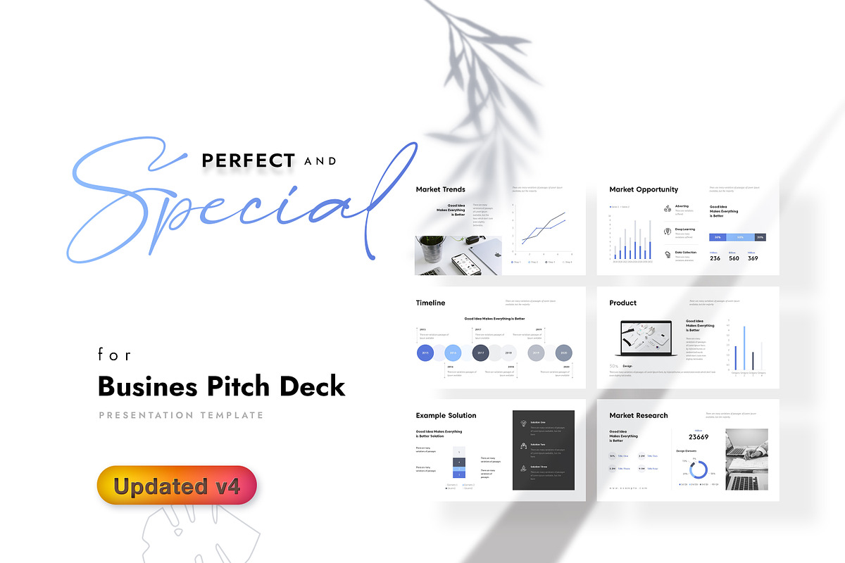 Business Pitch Deck PowerPoint, a Presentation Template by GoldenPixelStudio (Photo 2 of 25)
