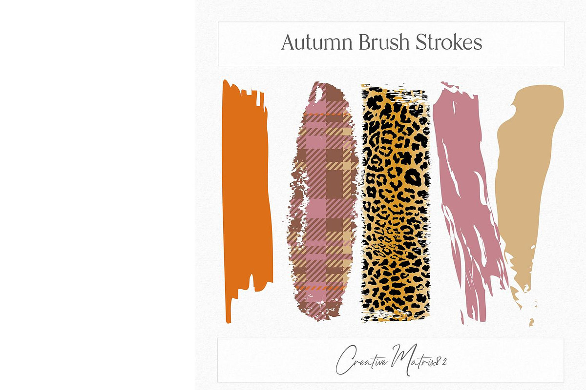 Autumn Brush Strokes Clipart, a Seasonal Illustration by Creative Matrix82 (Photo 3 of 6)