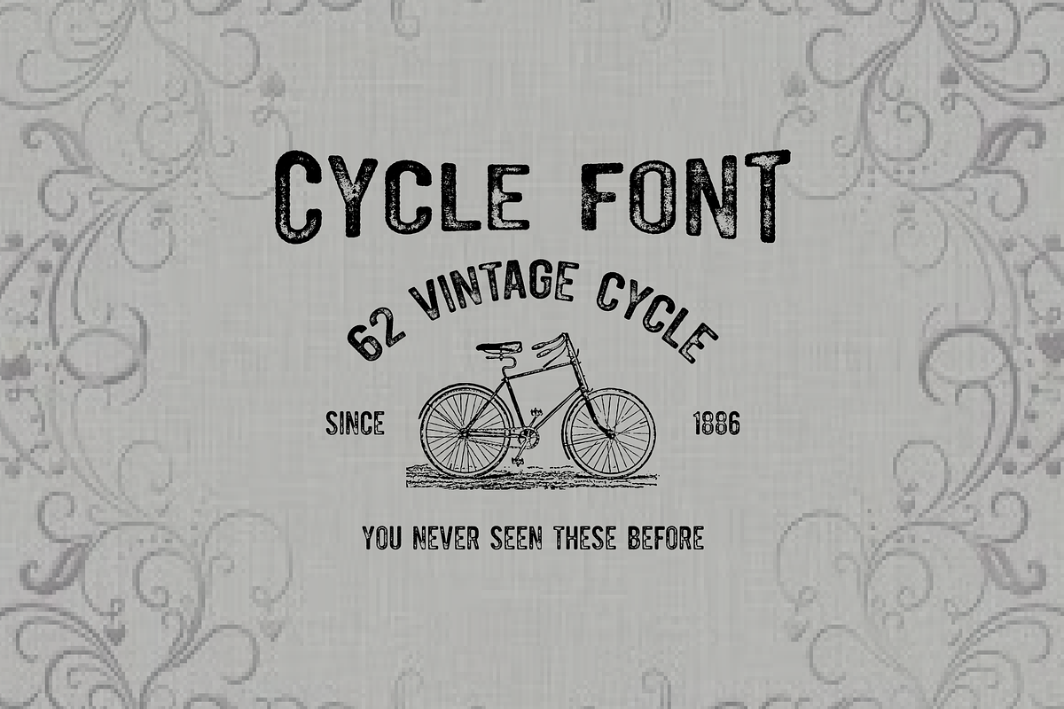 Cycle font-50% off