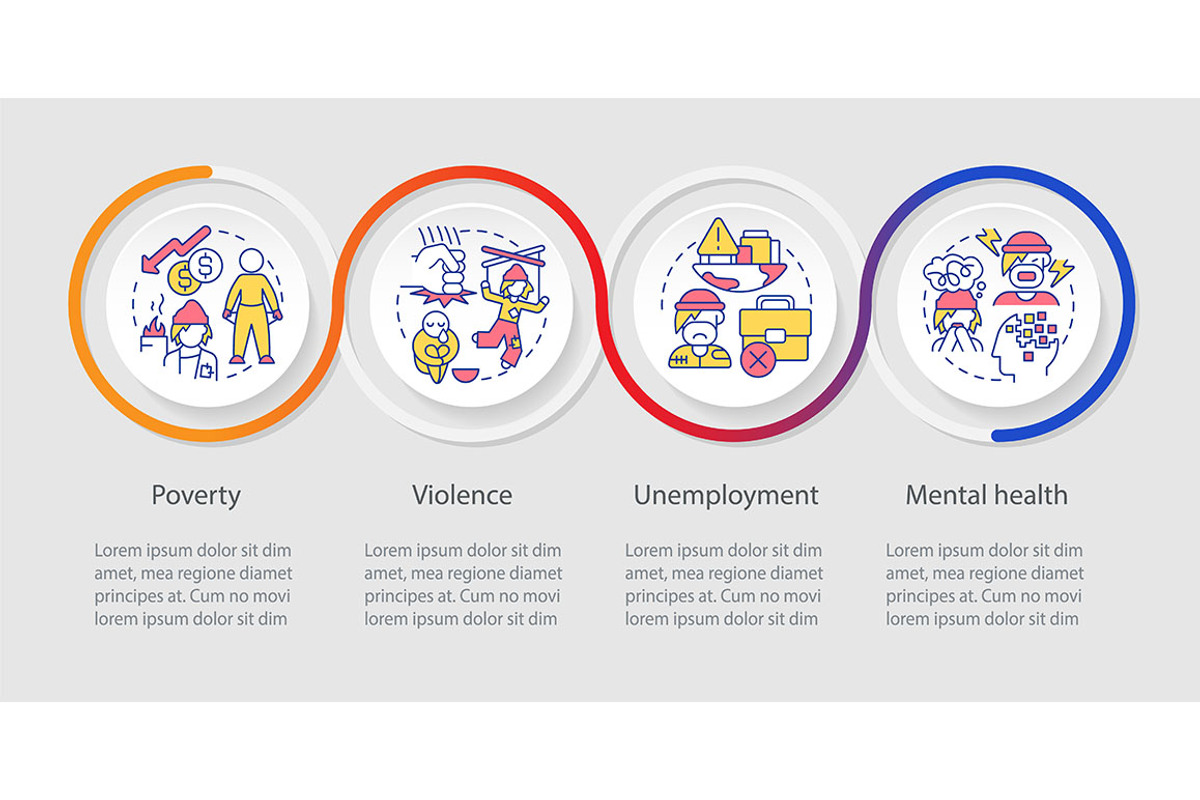 Homelessness causes loop infographic, a Templates & Theme by IMG ...