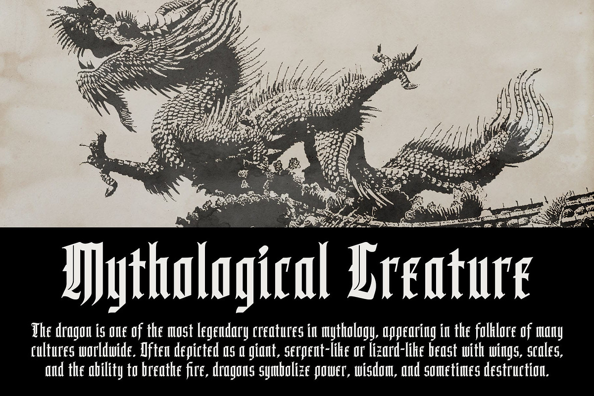 CS Mirage – Blackletter Font, a Blackletter Font by Craft Supply Co. (Photo 5 of 8)