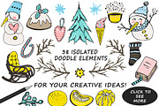 Christmas Doodles collection, a Decorative Illustration by Kseniya_design (Thumbnail 2 of 6)
