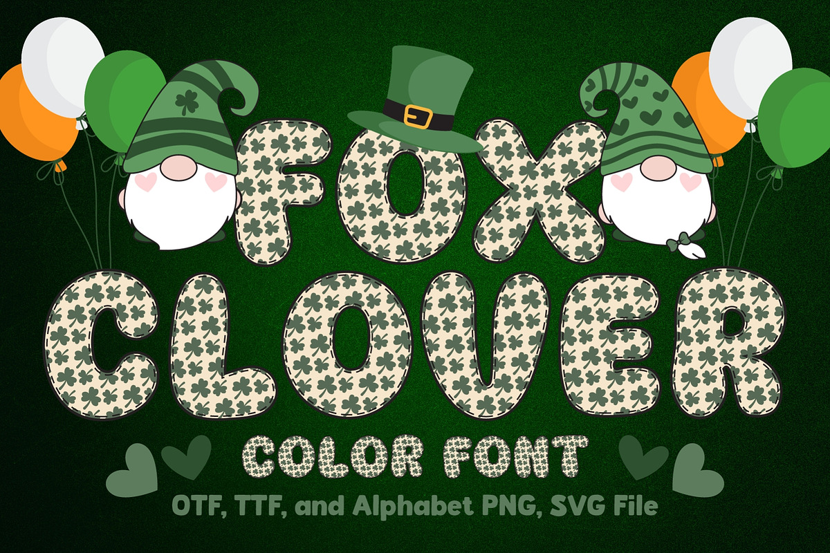 Fox Clover Color Font, a Symbol Font by Fox7 By Rattana (Photo 1 of 10)