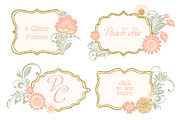 Glitter wedding flowers and leaves, an Illustration by antuanetto (Thumbnail 8 of 14)