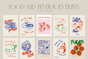 Food Print Poster Collection