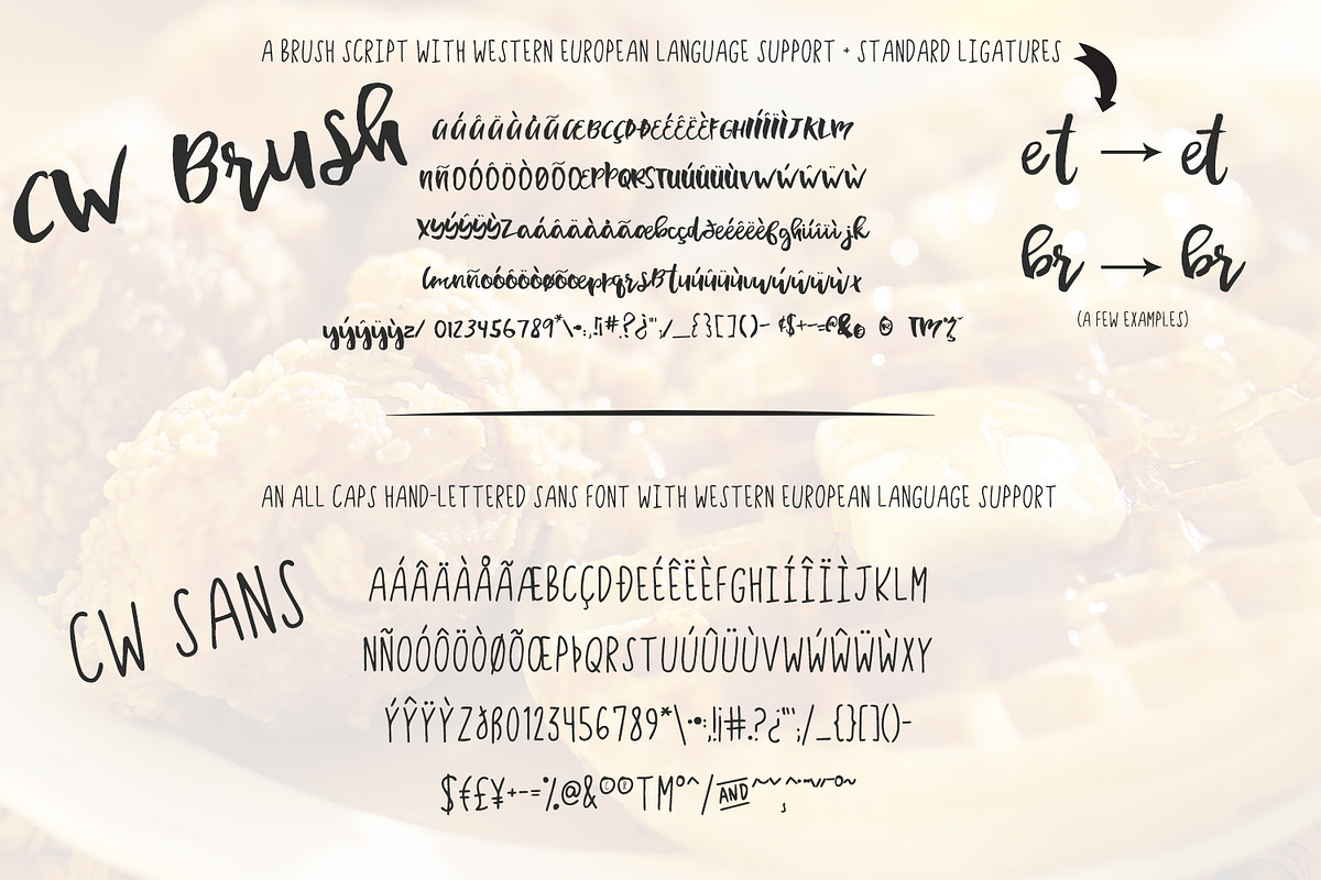 Chicken and Waffles Brush Script, a Script Font by Beck McCormick (Photo 4 of 4)