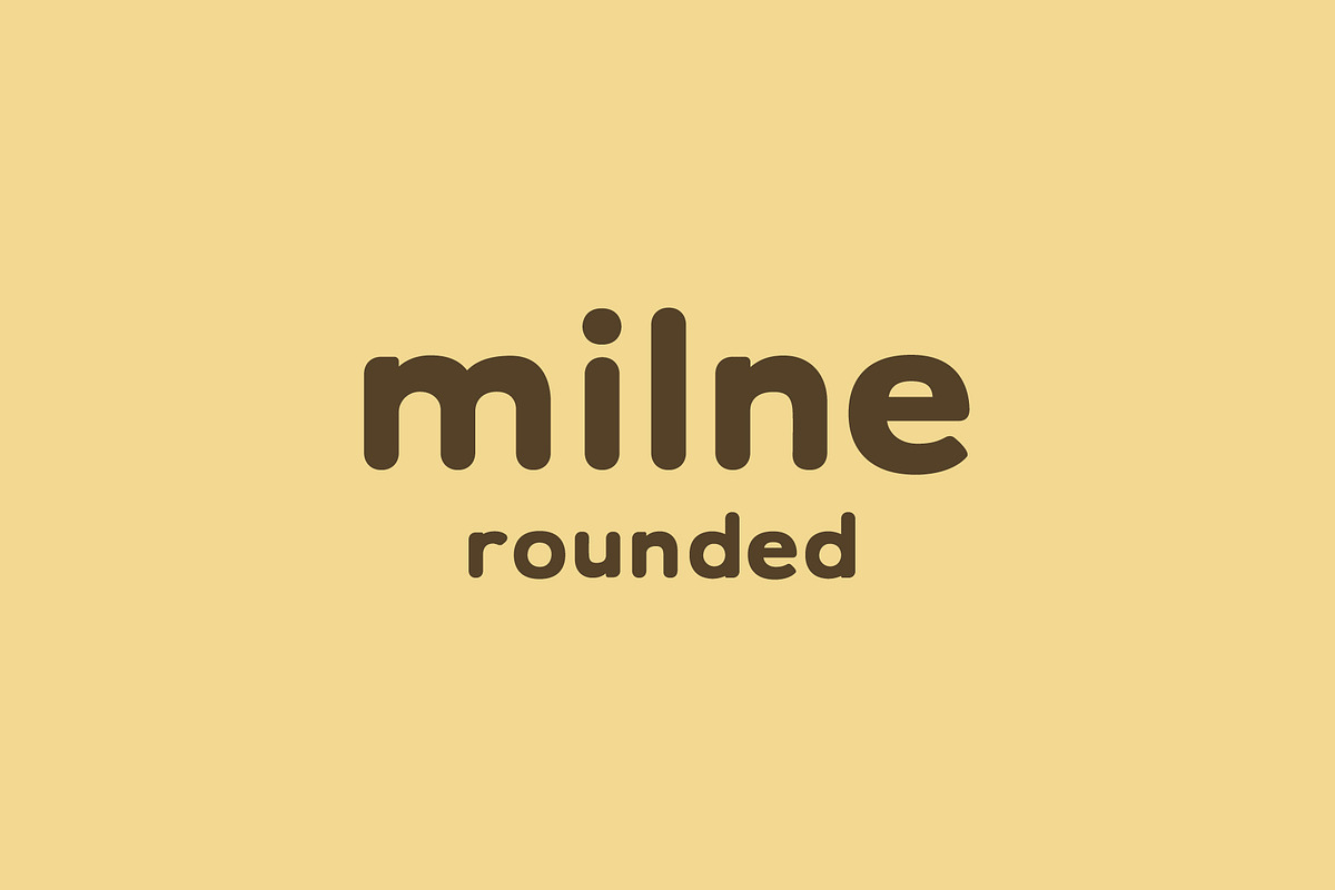 Milne Rounded - A Bold Sans Serif, a Sans Serif Font by Cassandra Cappello (Photo 1 of 6)