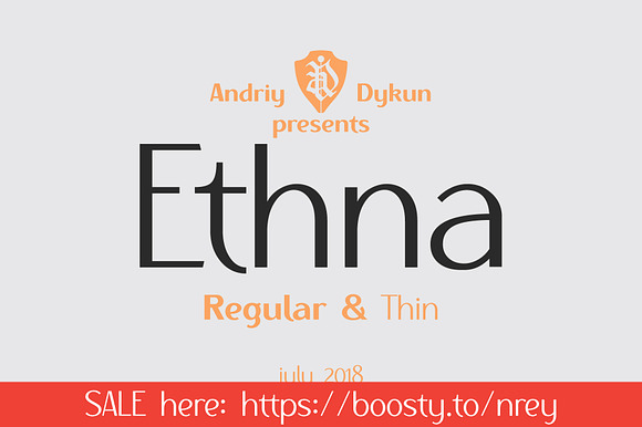 Ethna regular & thin preview 8