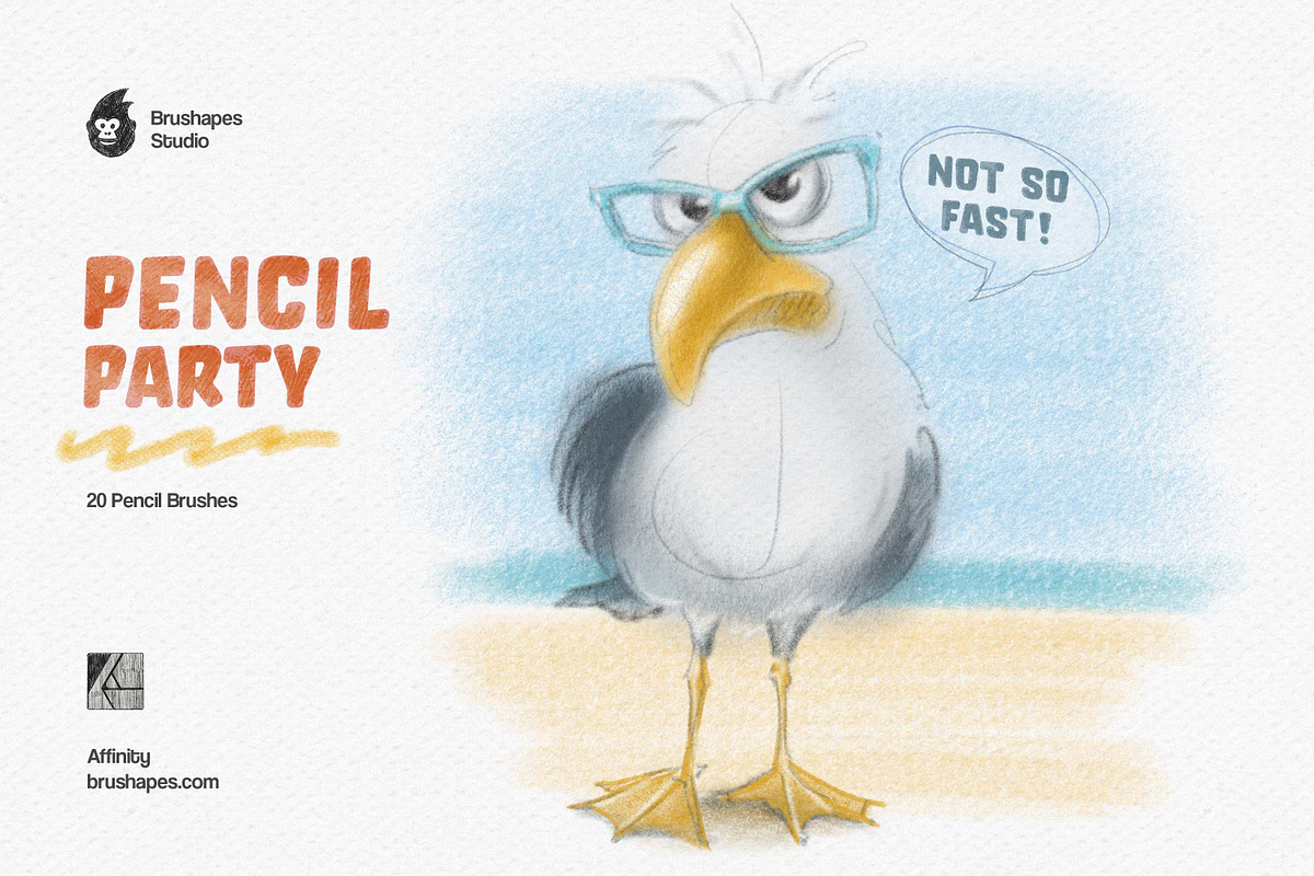 Pencil Party Affinity Brushes, a Brushes & More by brushapes.com (Photo 6 of 10)