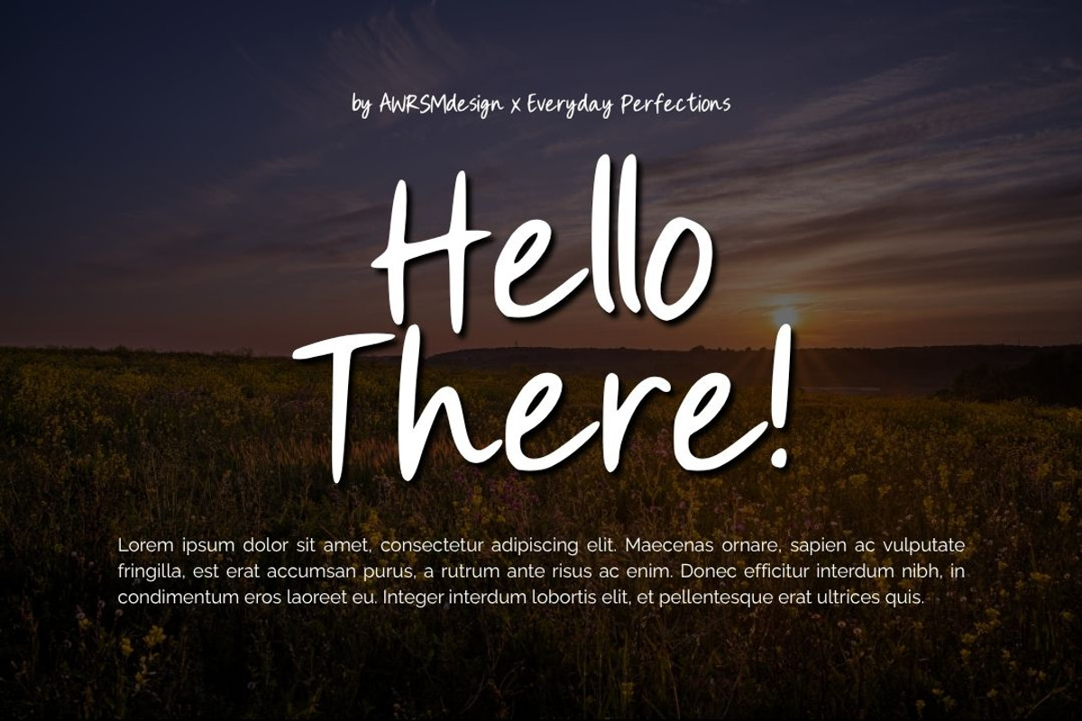 Mirello | A Simple Display Font, a Handwritten Font by Everyday Perfection (Photo 3 of 5)