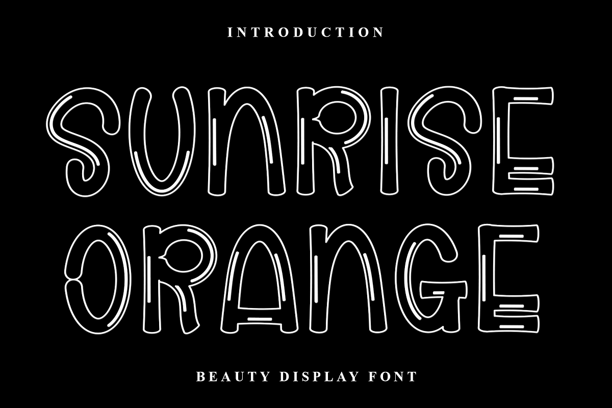 Sunrise Orange, a Script Font by InermediaSTUDIO (Photo 1 of 8)
