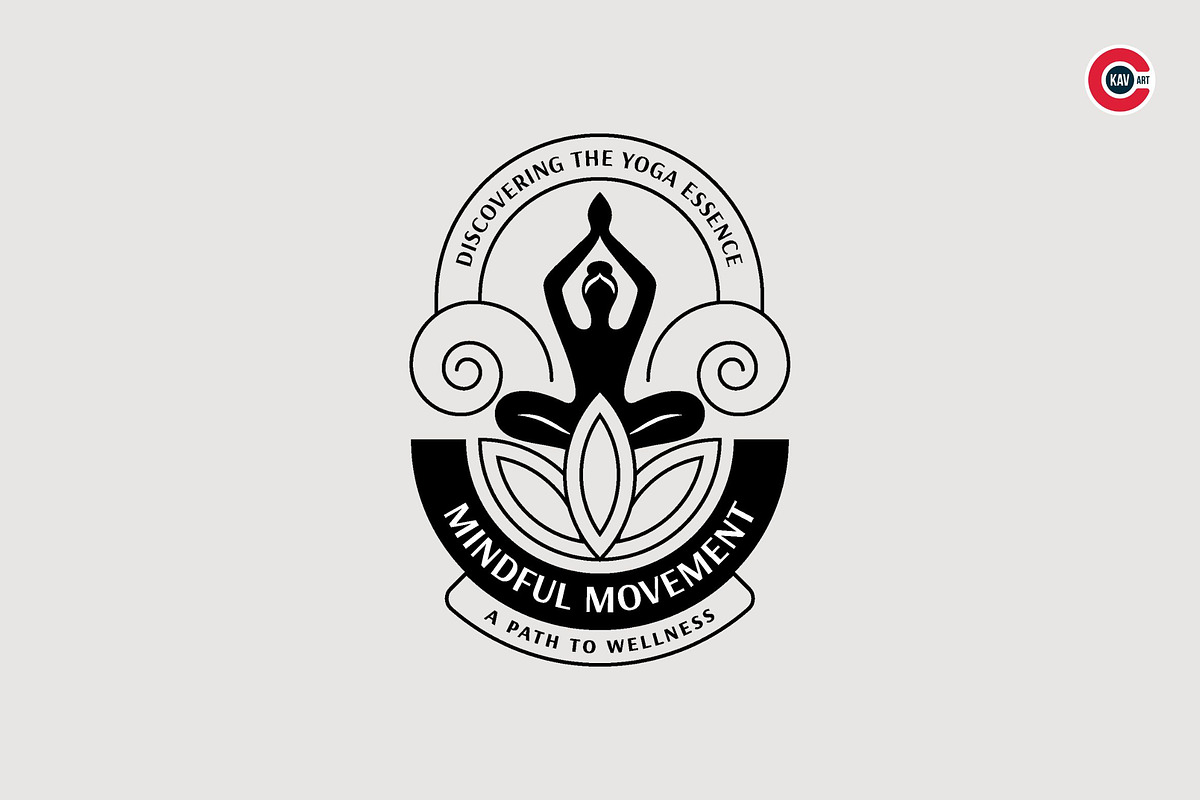 Badges or Emblem Logos for Yoga, a Branding & Logo Template by C-Kav (Photo 4 of 8)