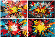 24 Pop Art Comic Backgrounds, a Background Graphic by HipFonts (Thumbnail 5 of 7)