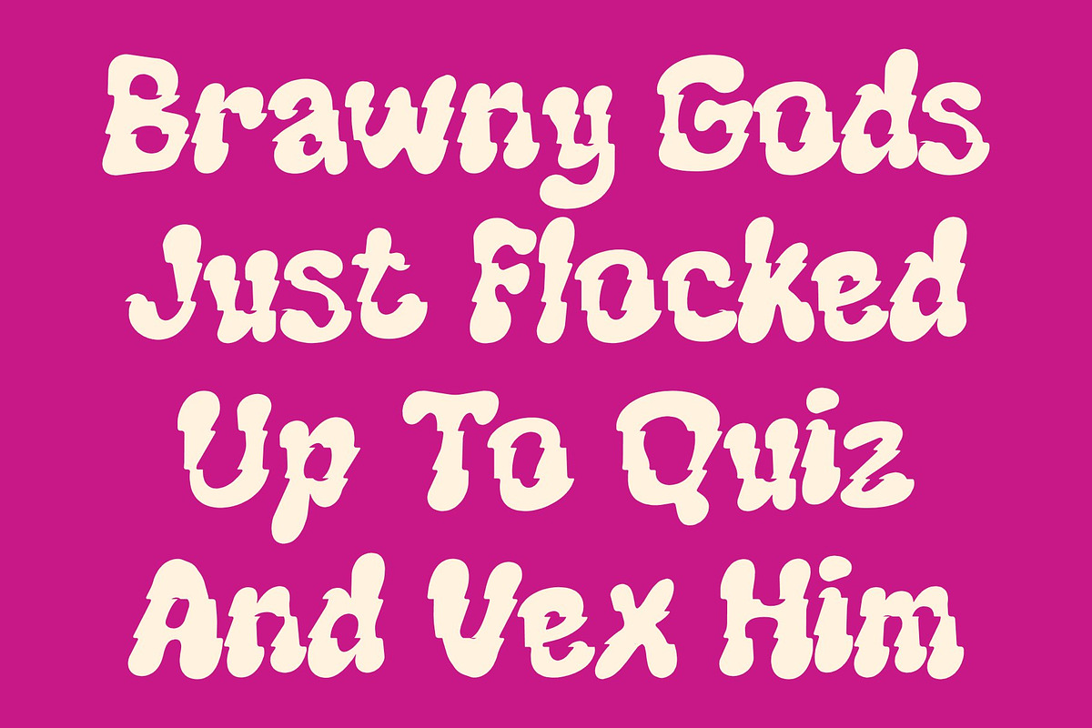 Genida Rippled, a Sans Serif Font by Craft Supply Co. (Photo 5 of 8)