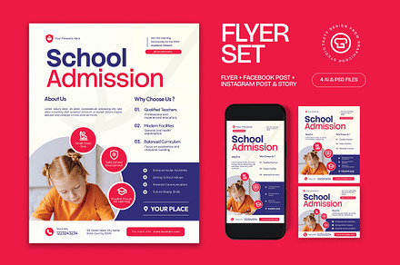 School Admission Flyer