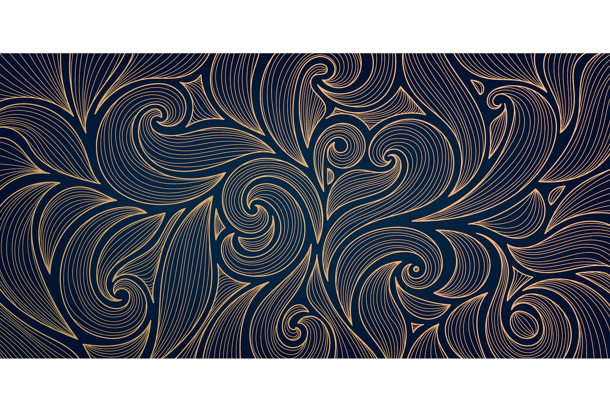 Art Deco Leaves Patterns, a Pattern Graphic by Marylia (Photo 3 of 13)