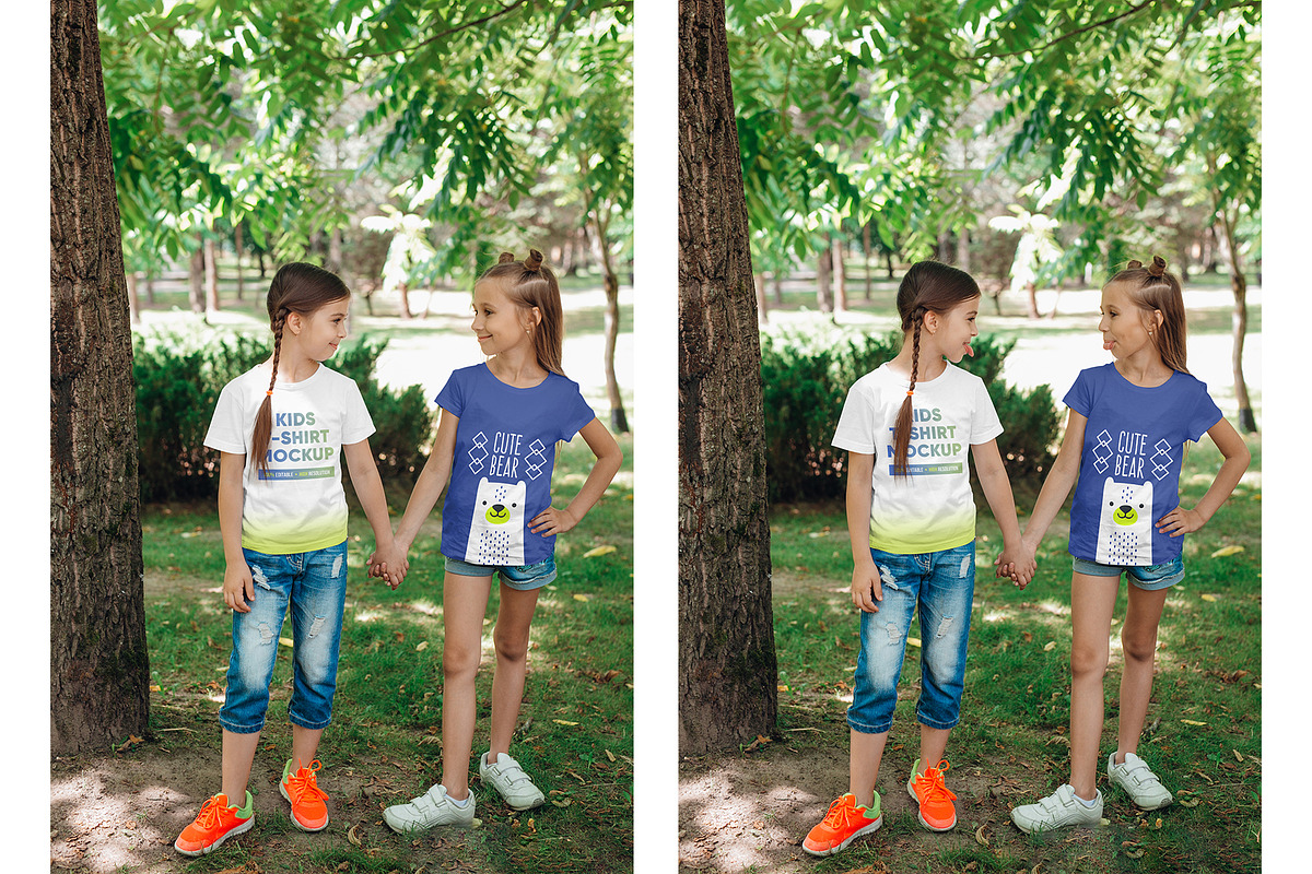 Kids Girl T-Shirt PSD Mockups Vol6, a Shirt Mockup by Hi, Mock-Up! (Photo 3 of 8)