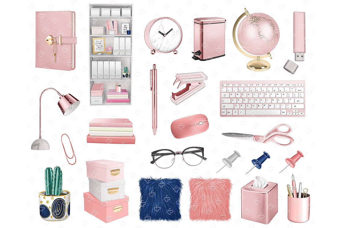 Planner girl clipart, girlboss, an Illustration by Collart Studio (Photo 5 of 6)