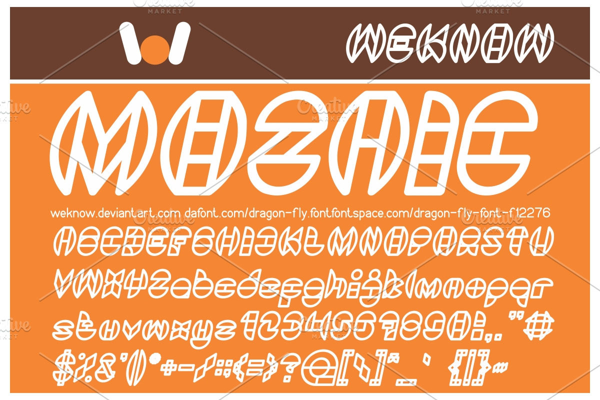 dragon fly font preview 4