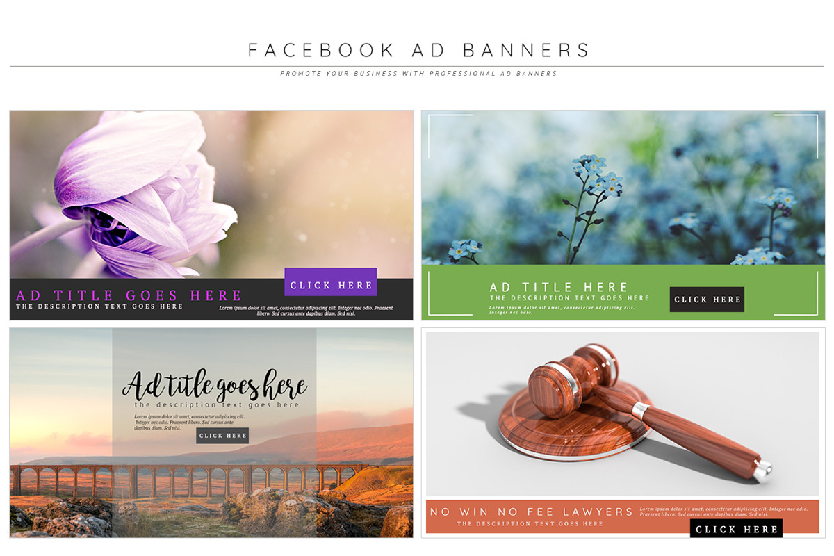 Facebook Ad Template Pro Pack, a Social Media Template by pmvch (Photo 6 of 10)