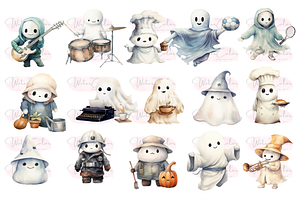 The Cute Ghosts Collection Clipart