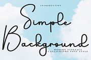 Simple Background, a Handwritten Font by InermediaSTUDIO (Thumbnail 1 of 8)