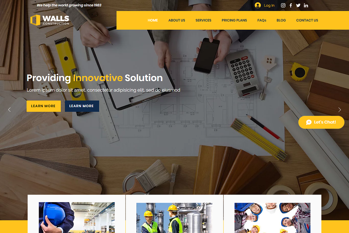 Wix Theme - Construction Company, a Wix Template by Wix Creative Themes (Photo 2 of 4)