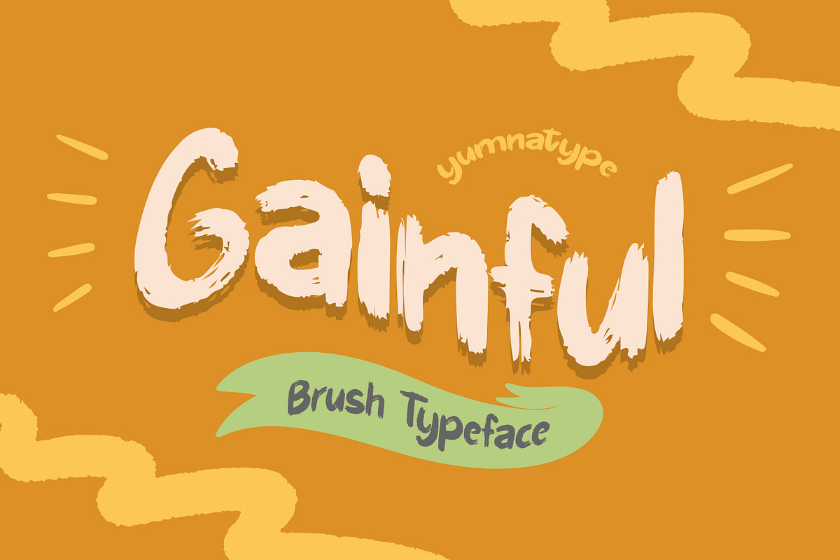 Gainful, a Script Font by yumnatype (Photo 1 of 10)