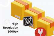 3D Delivery Icon Set for Web & App, a 3D by graficonstuff (Thumbnail 4 of 4)