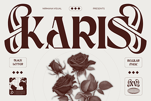 Karis Blackletter - Logo Font
