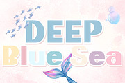 DEEP Blue Sea - Handwritting, a Handwritten Font by Charmingbear59.design (Thumbnail 1 of 5)