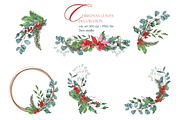 Christmas Leaves Decoration, a Seasonal Illustration by 7nov.studio (Thumbnail 3 of 7)