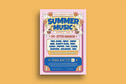 Pink Summer Music Festival Flyer, a Flyer Template by megarez (Thumbnail 1 of 3)