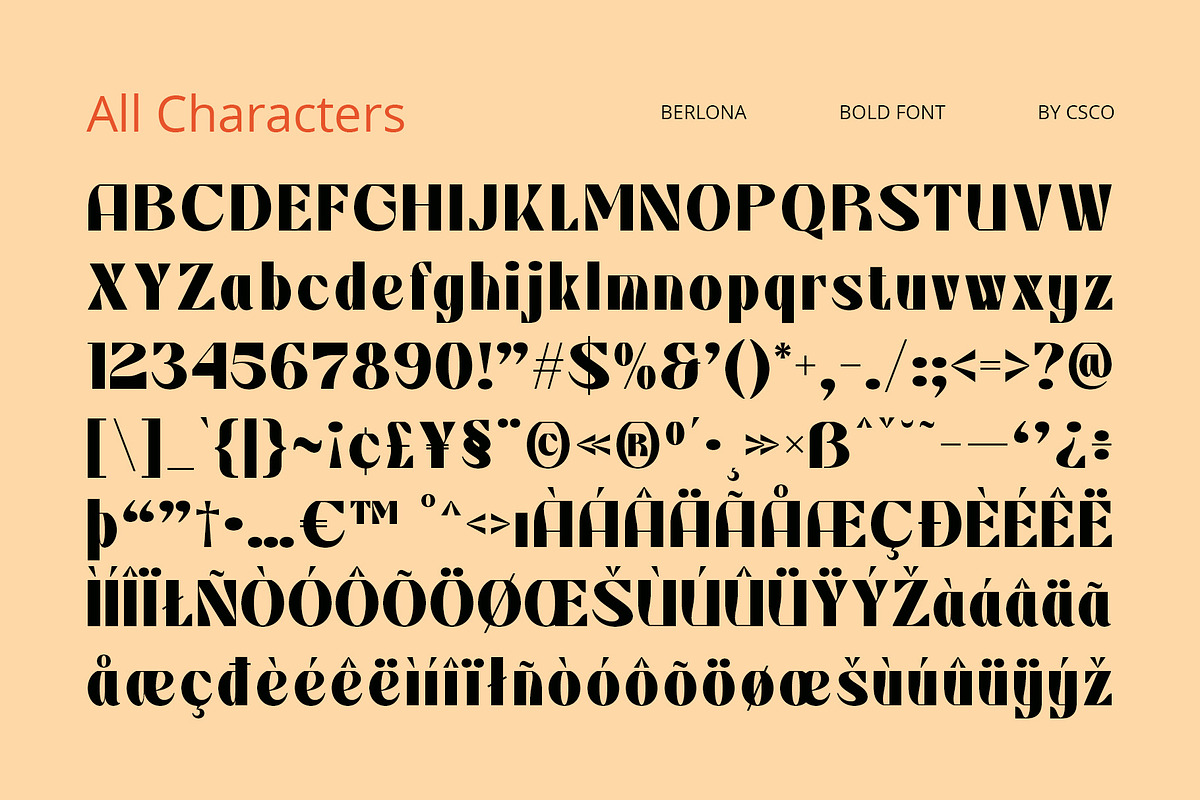 Berlona – Bold Font, a Sans Serif Font by Craft Supply Co. (Photo 8 of 8)