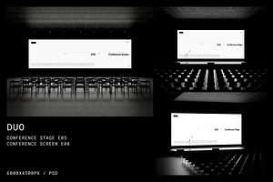 DUO Conference Mockups E05 + E08, an Advertising Mockup by Lumatte