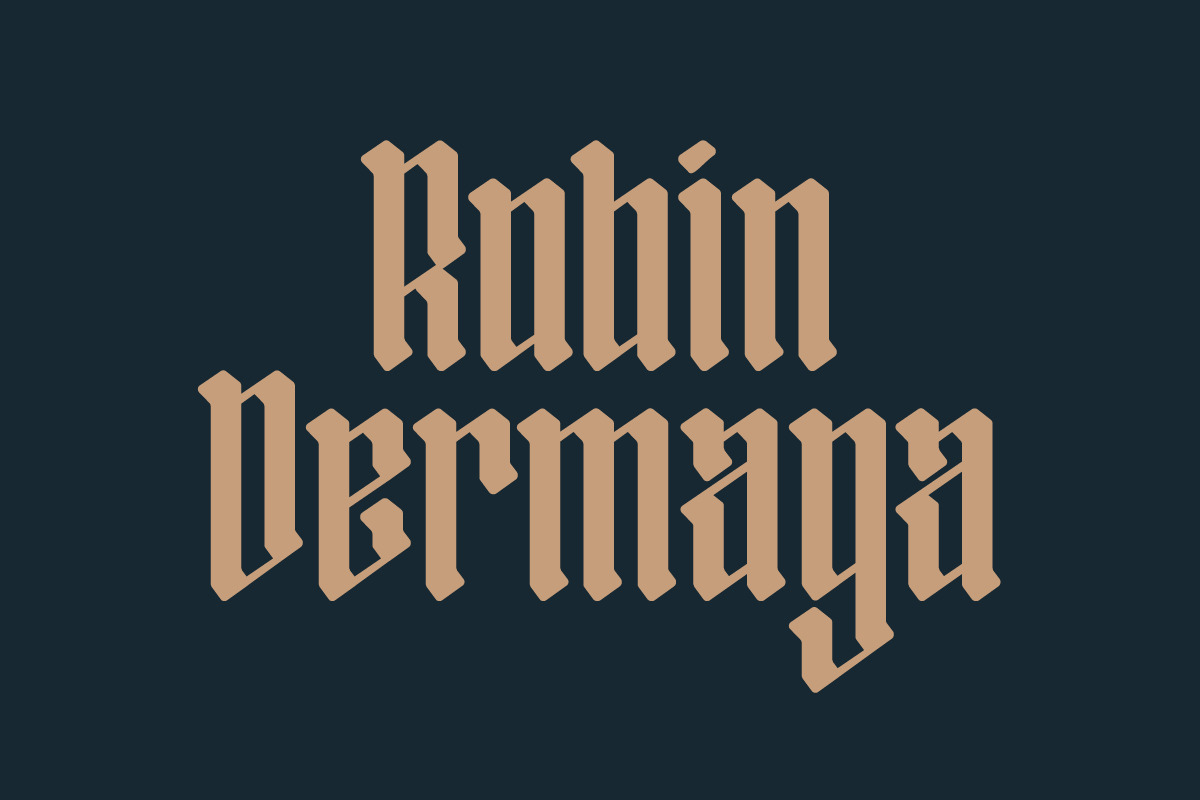 Salamon Kane Blackletter Display, a Blackletter Font by IHDSTD (Photo 2 of 7)