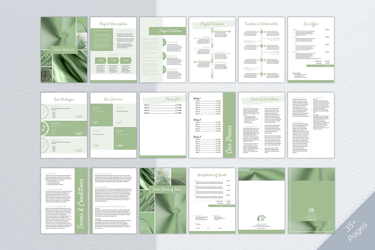 Business Proposal Canva Template preview 8