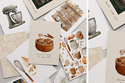 Watercolor Autumn Baking Clipart, a Decorative Illustration by ThaismotaCreativeCo (Thumbnail 2 of 12)