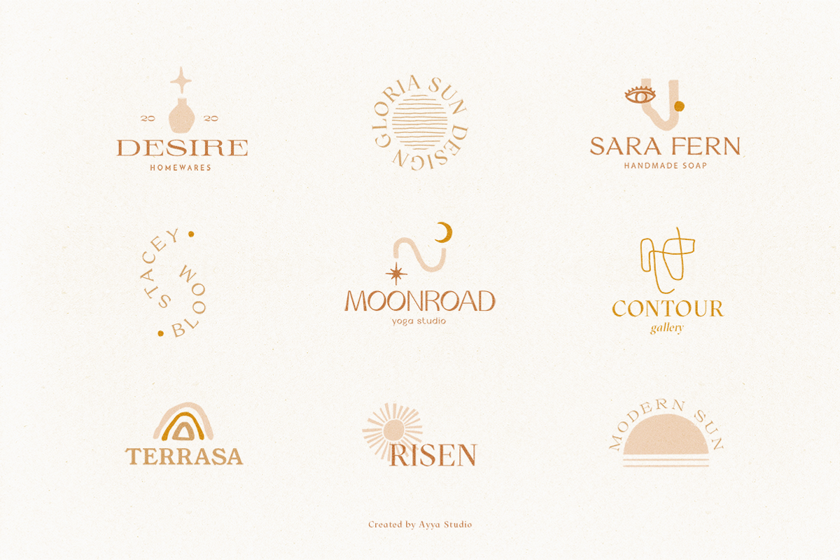 100 Handcrafted Logo Templates, a Branding & Logo Template by Ayya Studio (Photo 16 of 25)