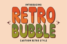 Retro Bubble - Puffy Display Font