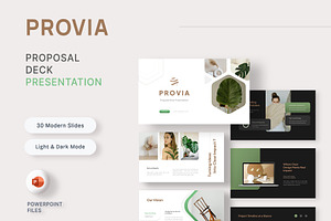 Provia — Proposal Deck PowerPoint, a Presentation Template by New Coral Design