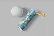 Chips Packaging Tube Mockups, a Packaging Mockup by megostudi0 (Thumbnail 3 of 7)