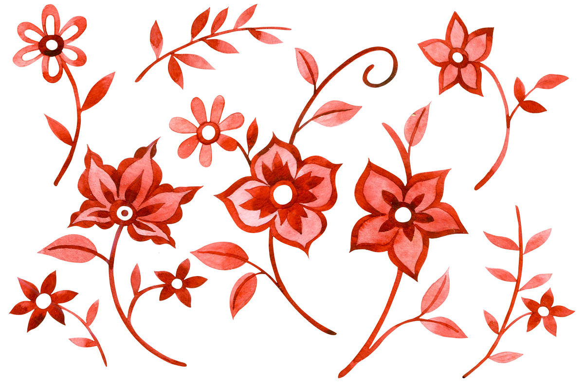 Collection of floral patterns, a Pattern Graphic by made by Tanya (Photo 4 of 4)
