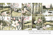 Springtime Serenity, a Decorative Illustration by rileyBgraphics (Thumbnail 2 of 7)