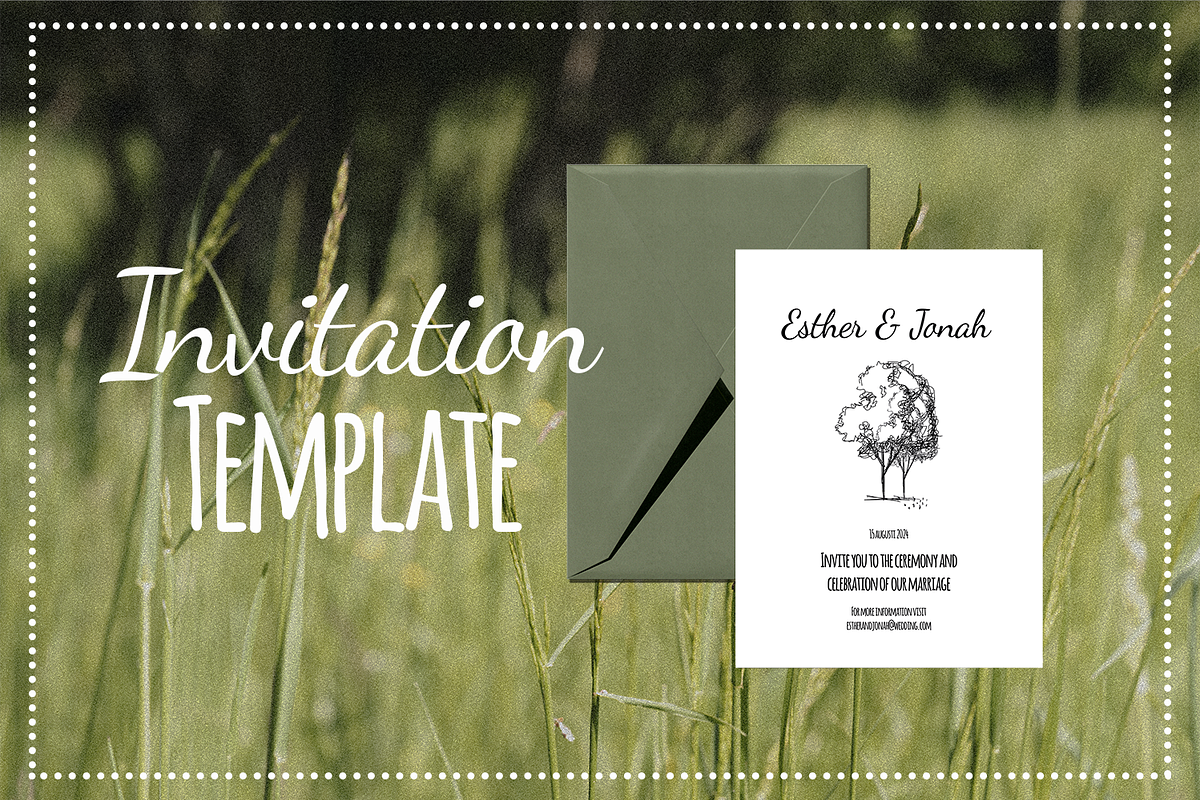 Tree Wedding Stationery, a Stationery Template by AmeliaFilippa (Photo 2 of 4)