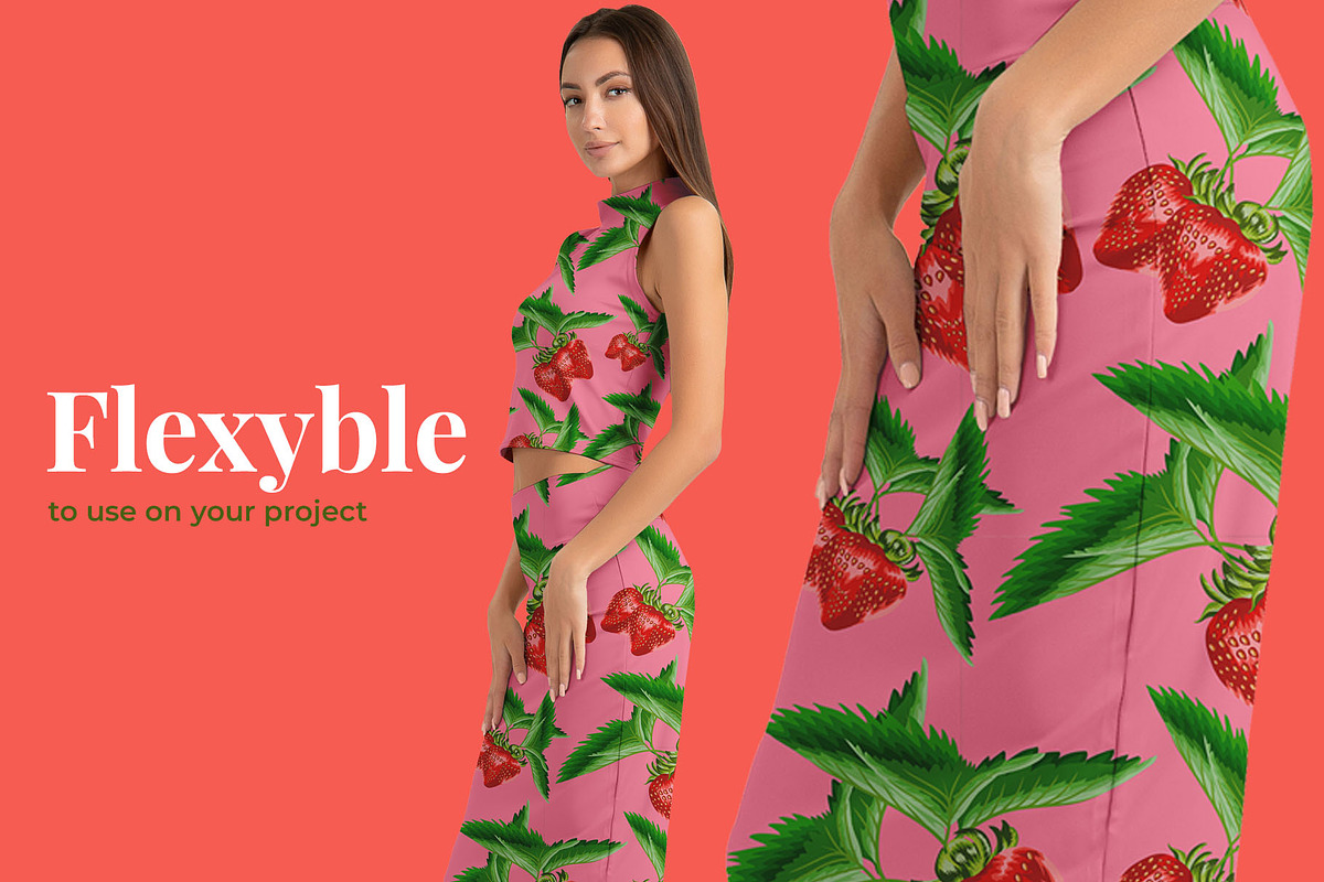 Strawberry Seamless Pattern, a Pattern Graphic by Dawnside Graphic (Photo 5 of 5)