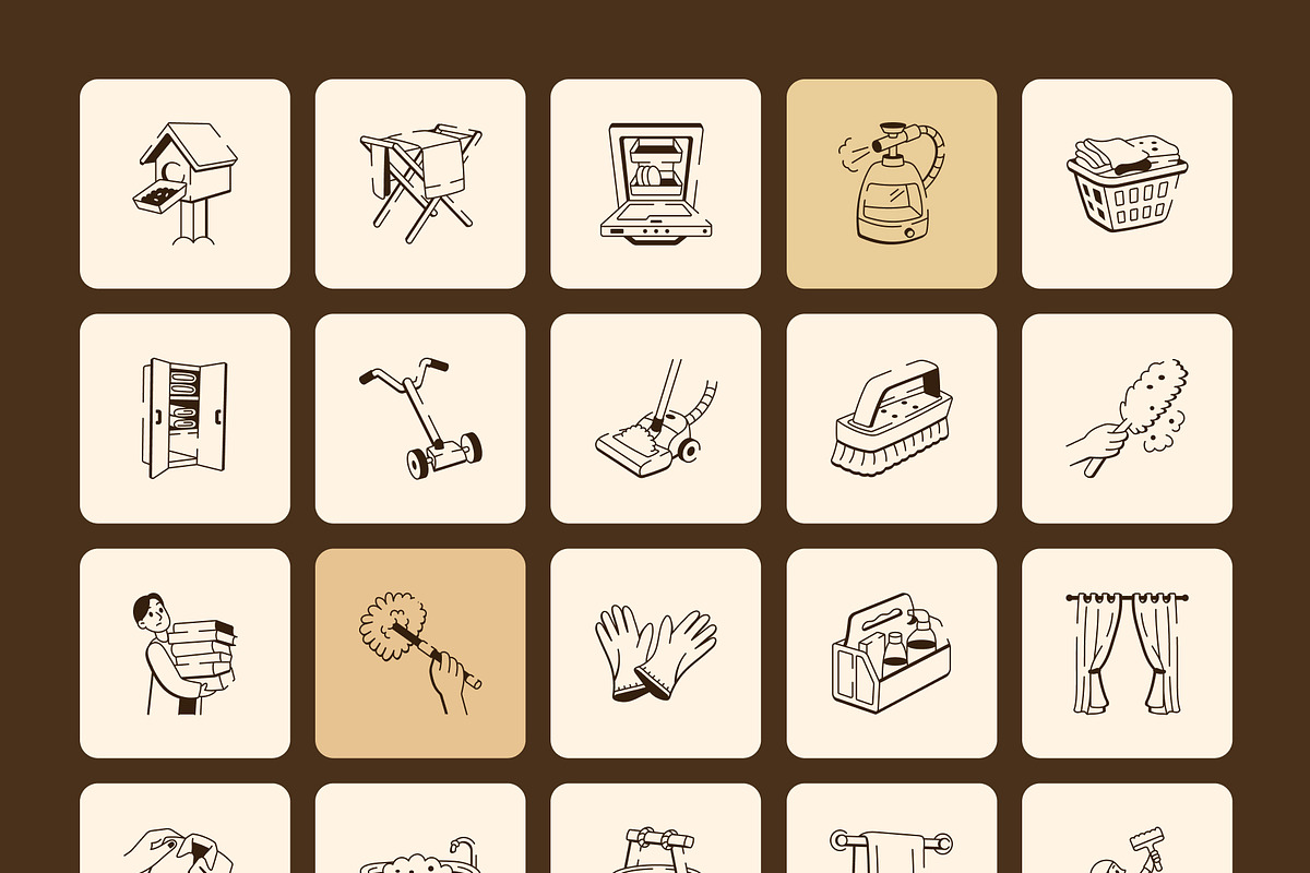 465 Home and Lifestyle Doodle Icons, an Outline Icon by Vectors Market (Photo 10 of 14)