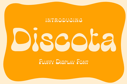 Discota - Fluffy Display Font, a Sans Serif Font by Craft Supply Co.