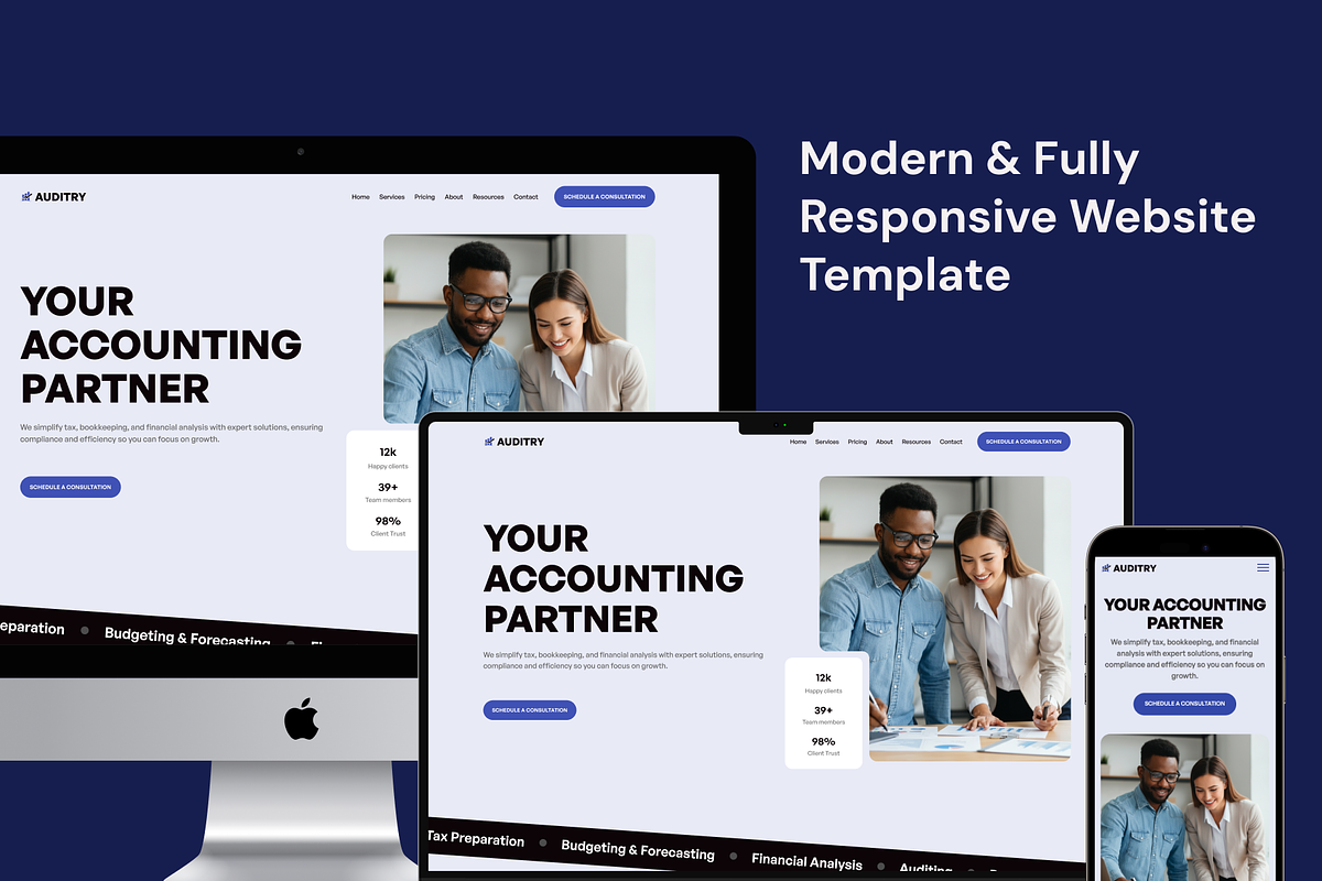 Auditry, Accounting Service Template preview 3